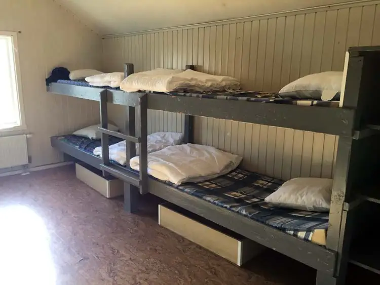 Sovsalar i Storstugan lägergård Hästhagen